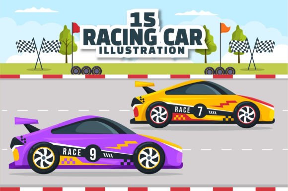 Download 15 Formula Racing Sport Car Illustration - Car illustration Collection