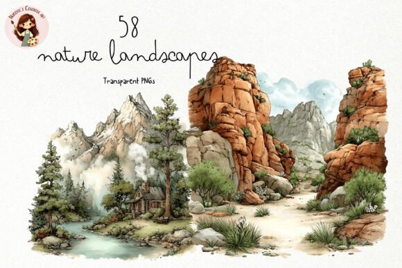 Download Watercolor Nature Landscapes PNG Clipart - Premium Resources