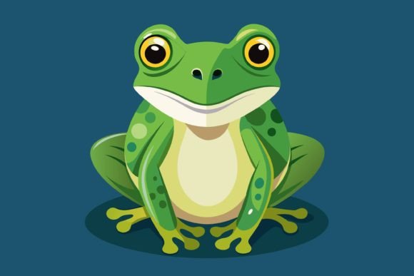 Download Beautiful Frog Vector,frog Illustrat - Frog vector Collection