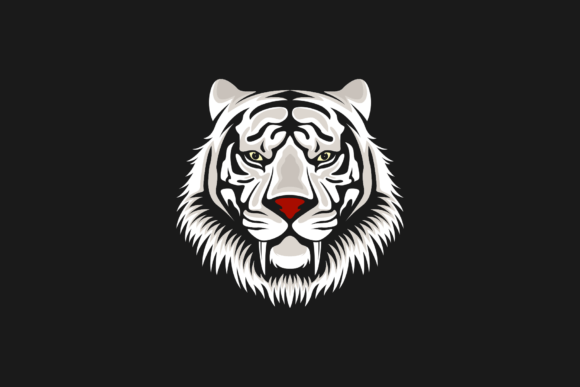 Download Vector White Tiger Logo Design - Tiger logo Collection