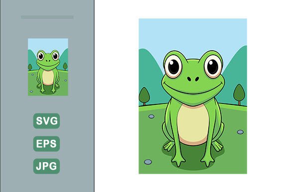 Download Frog Vector Landscape Background - Frog vector Collection