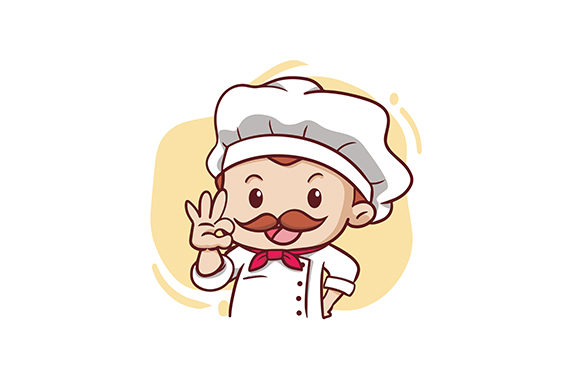 Download The Cute Male Chef Illustration - Chef illustration Collection