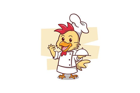 Download The Cute Chicken Chef Illustration - Chef illustration Collection