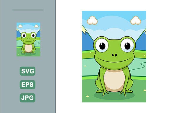 Download Frog Vector Landscape Background - Frog vector Collection