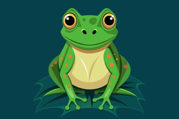 Download Beautiful Frog Vector,frog Illustration - Frog vector Collection